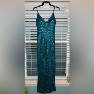 prom dress teal/aqua size medium